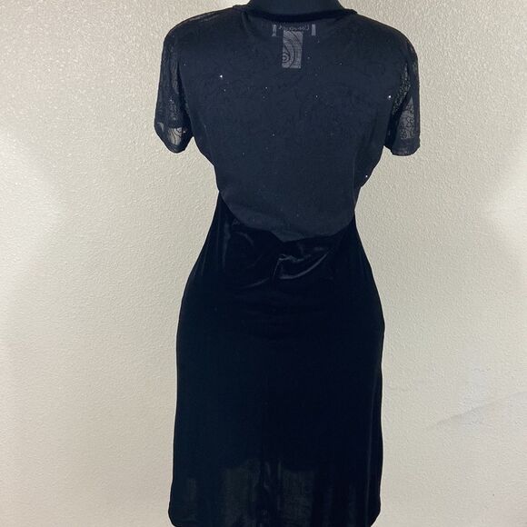 Vintage Connected Velvet Woman Dress Size 6 - Picture 7 of 12